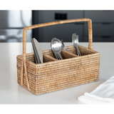 3 Section Caddy/Cutlery Holder with Handle