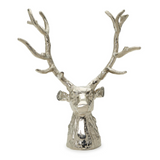 Silver Deer Head Decor