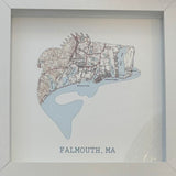 Falmouth Map Art