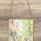 Lucite Prints in Gold Chain Frame (Assorted Styles)