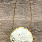 Lucite Prints in Gold Chain Frame (Assorted Styles)