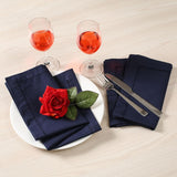 Navy Cotton Hemstitched Napkin