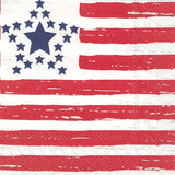 Paper Cocktail Napkins  Distressed Flag