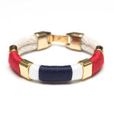 Newbury Bracelet - Ivory/Red/White/Navy/Gold