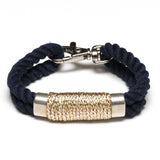 Tremont Bracelet - Navy/Metallic Silver