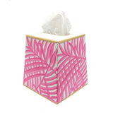 Palm Pink Tissue Box Cover