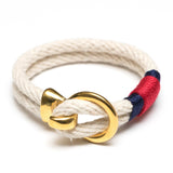 Deckard Bracelet - Ivory/Navy/Red/Gold