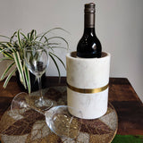 White Marble Wine Cooler