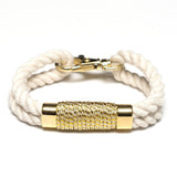 Tremont Bracelet - Ivory/Metallic Gold