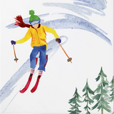 Down The Slope Ceramic Coaster (Assorted Styles)