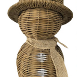 Rattan Snowman Decor