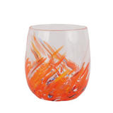 Orange Tumbler Glass