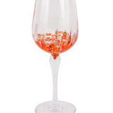 Orange Wine Glass